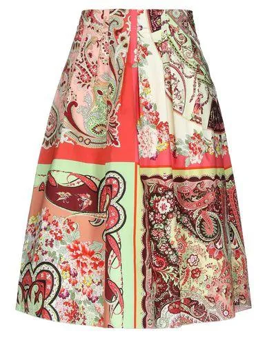 Etro Women Knee length skirt Brick red 12 UK