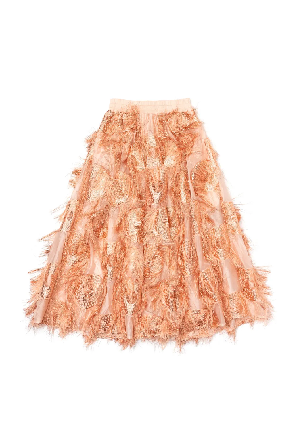 Eyelash Skirt - Rose Gold