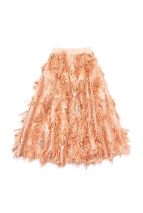 Eyelash Skirt - Rose Gold