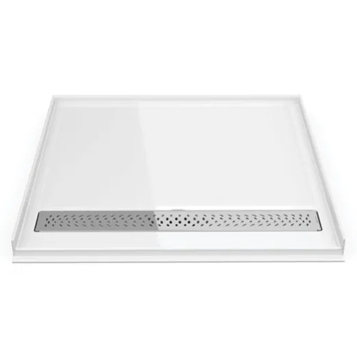 Fleurco ADAPTEK IN-LINE ZERO THRESHOLD Shower Base with Linear Drain