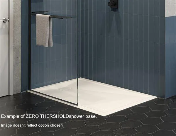 Fleurco ADAPTEK IN-LINE ZERO THRESHOLD Shower Base with Linear Drain