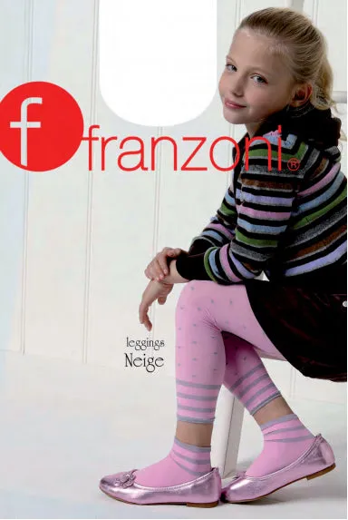 Franzoni Childrens Neige Striped & Spotty Footless Tights