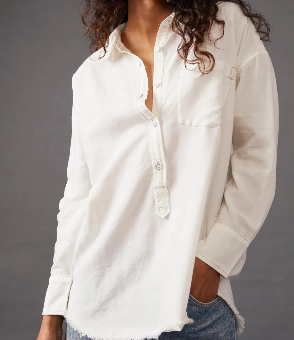 Free People Smock Oxford Shirt