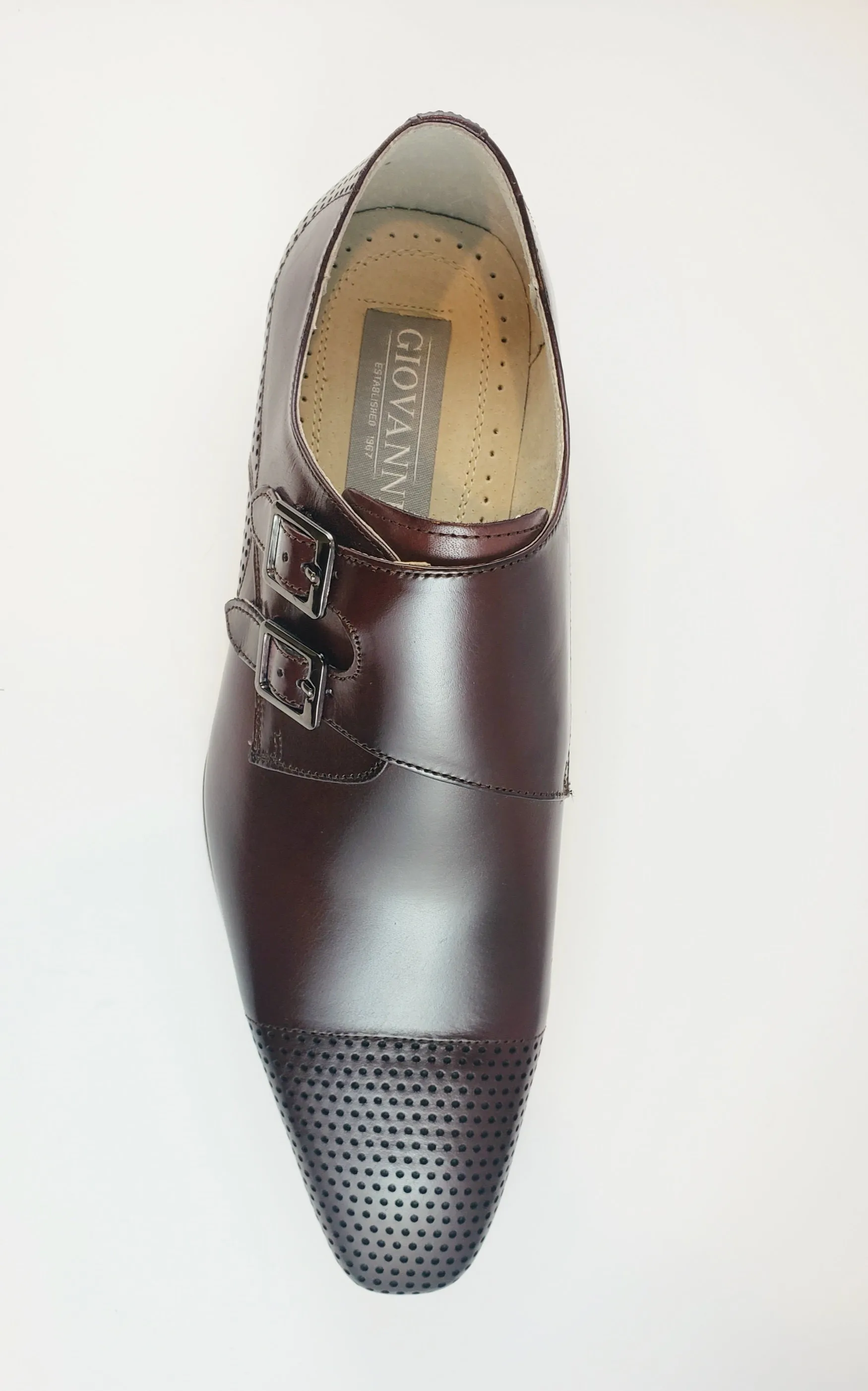 Giovani slip on Burgundy shoes