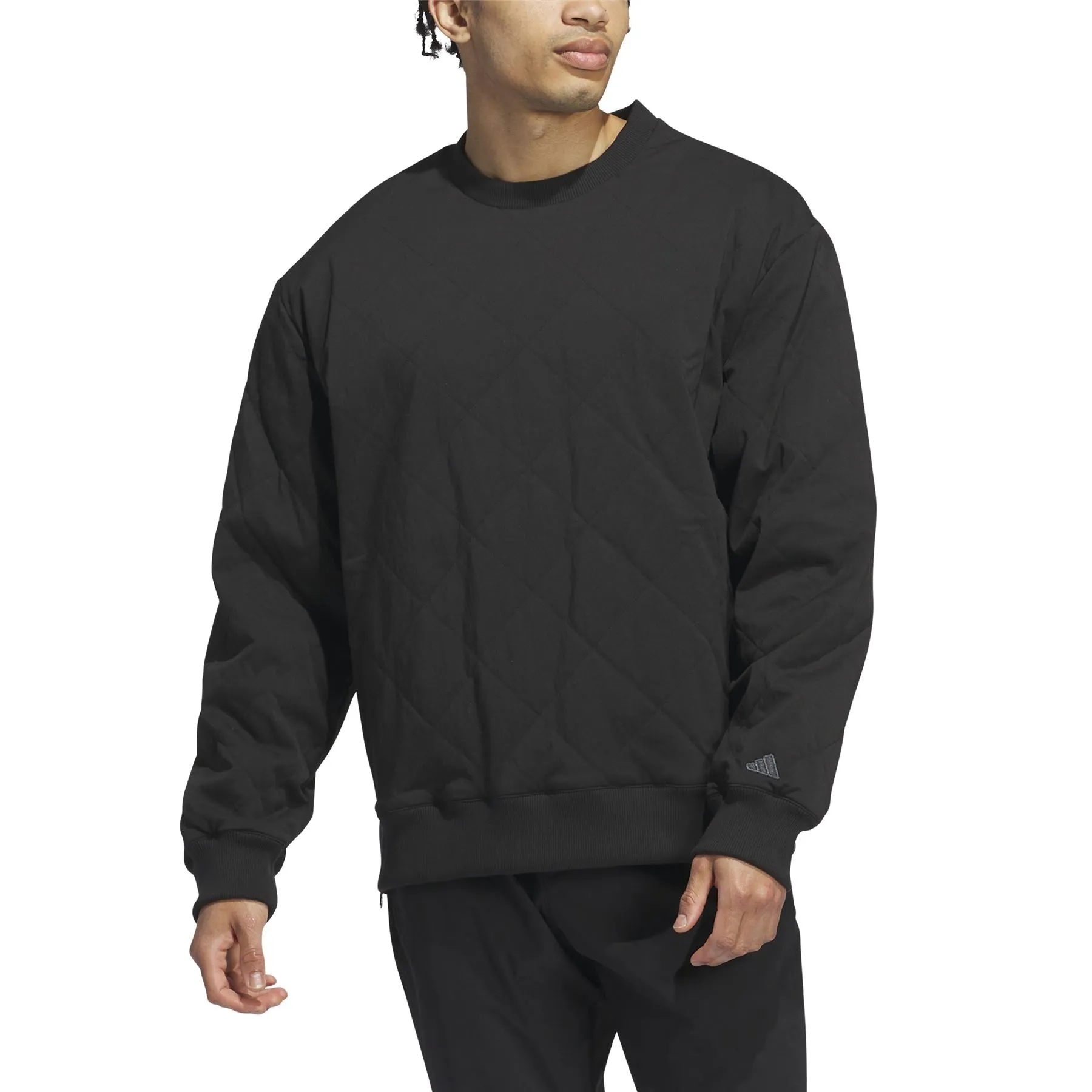 Go-To Quilted DWR Sweater Black - AW24