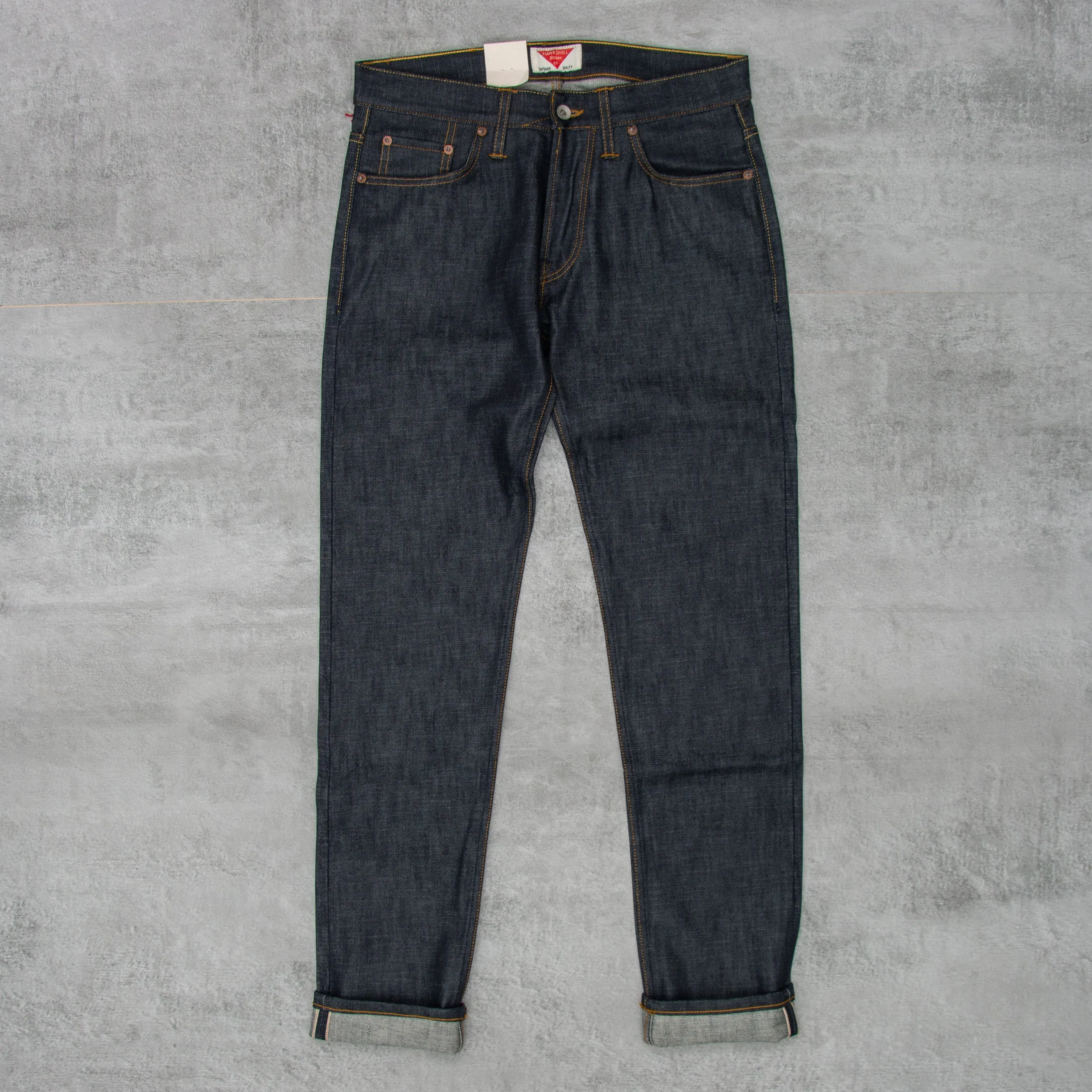 Hawksmill Slim Tapered Isko Organic Selvedge - Indigo Dry