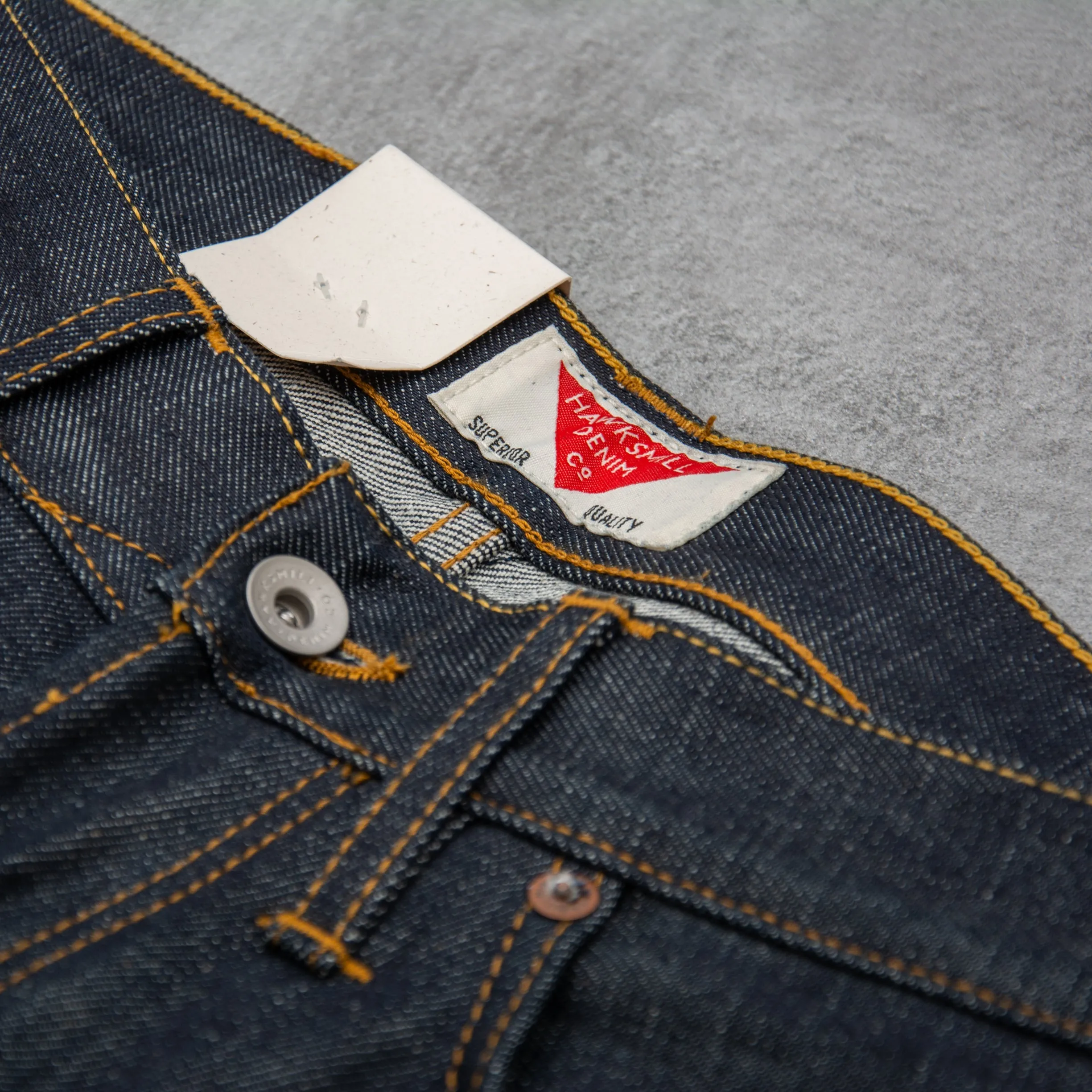 Hawksmill Slim Tapered Isko Organic Selvedge - Indigo Dry