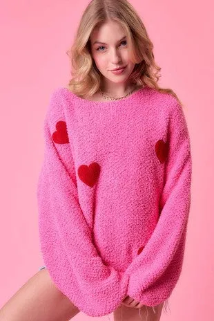 Heart Patch Sweater