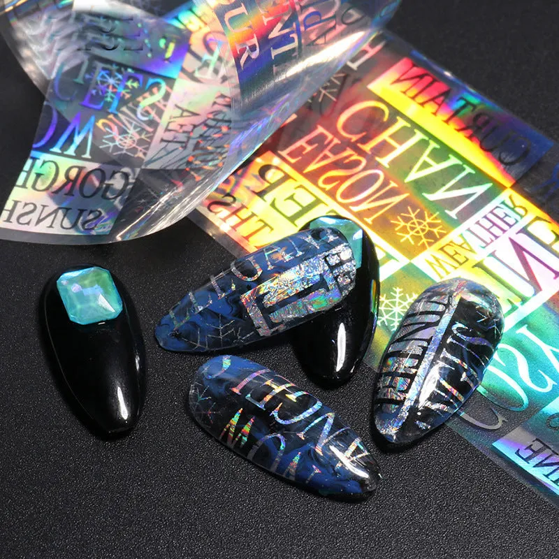 Holographic Laser Nail Foil 10pcs