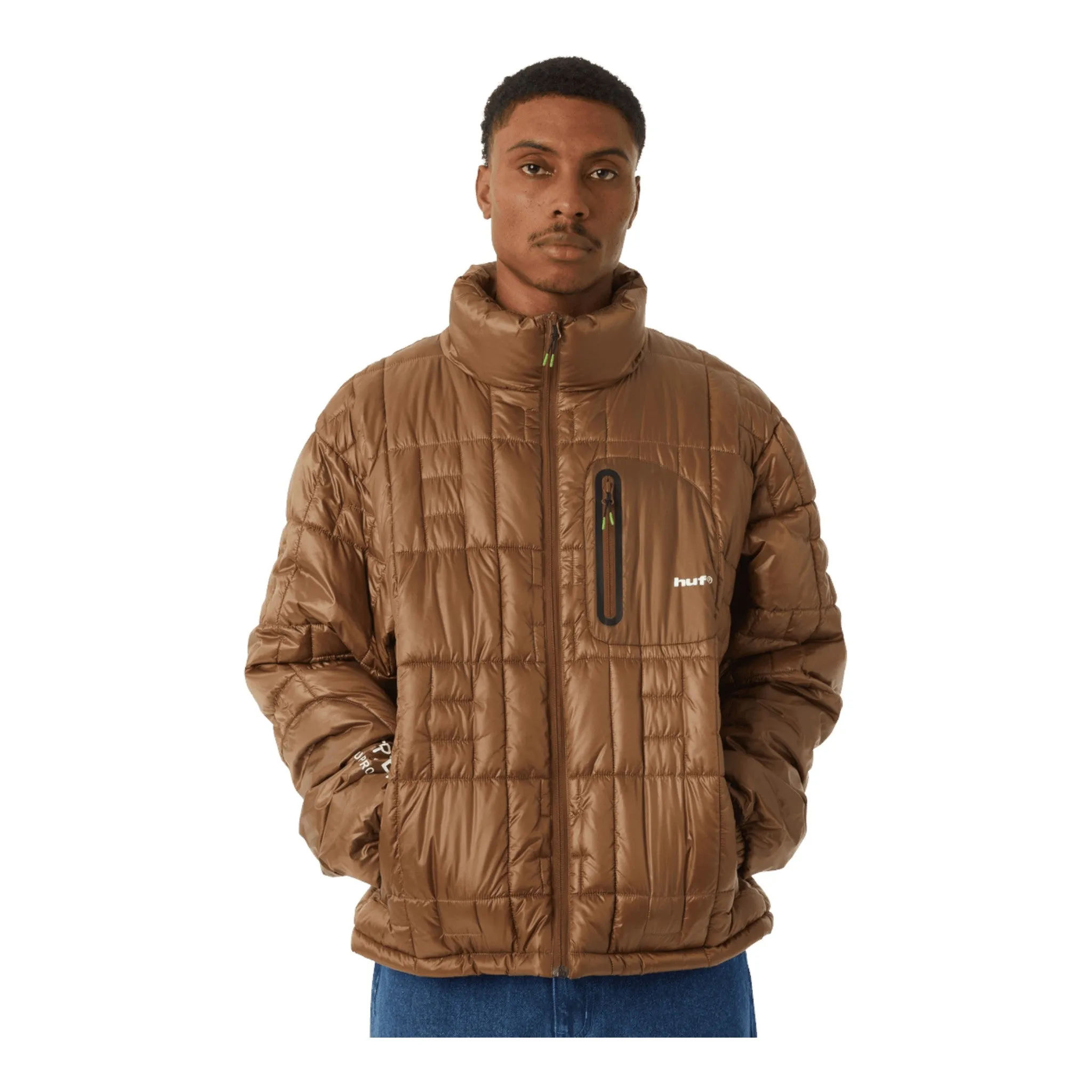 HUF Pertex Puffer Jacket - Russet