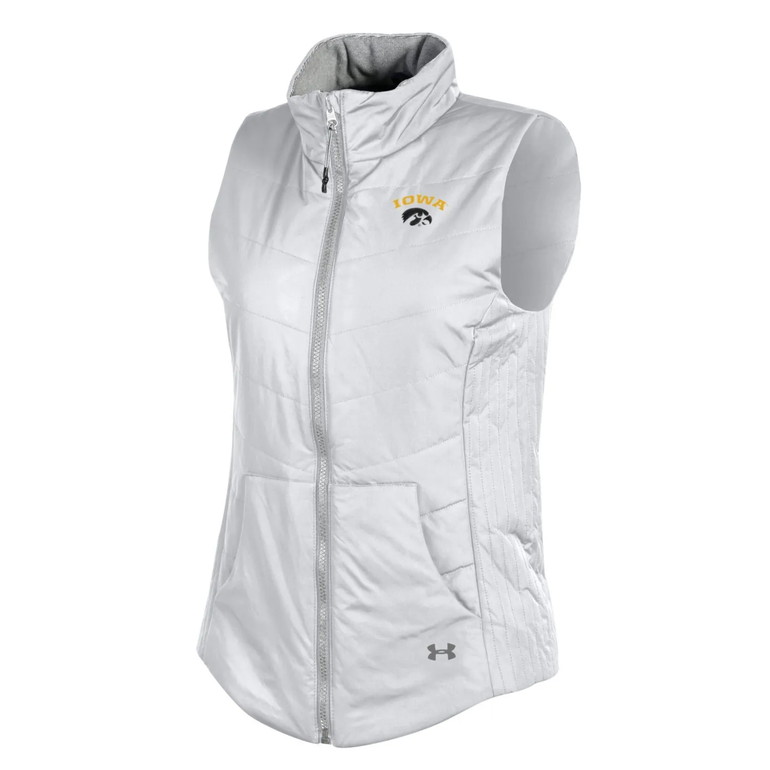 Iowa Hawkeyes Under Armour WOMEN White ColdGear Storm1 Full-Zip Loose Vest