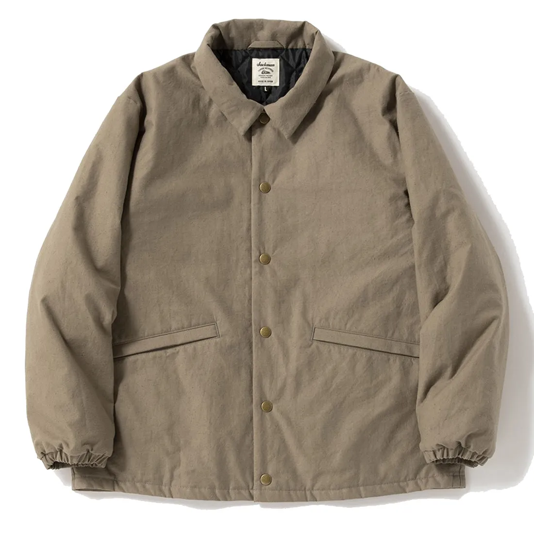 Jackman Back Nep Padded Coach Jacket Sepia