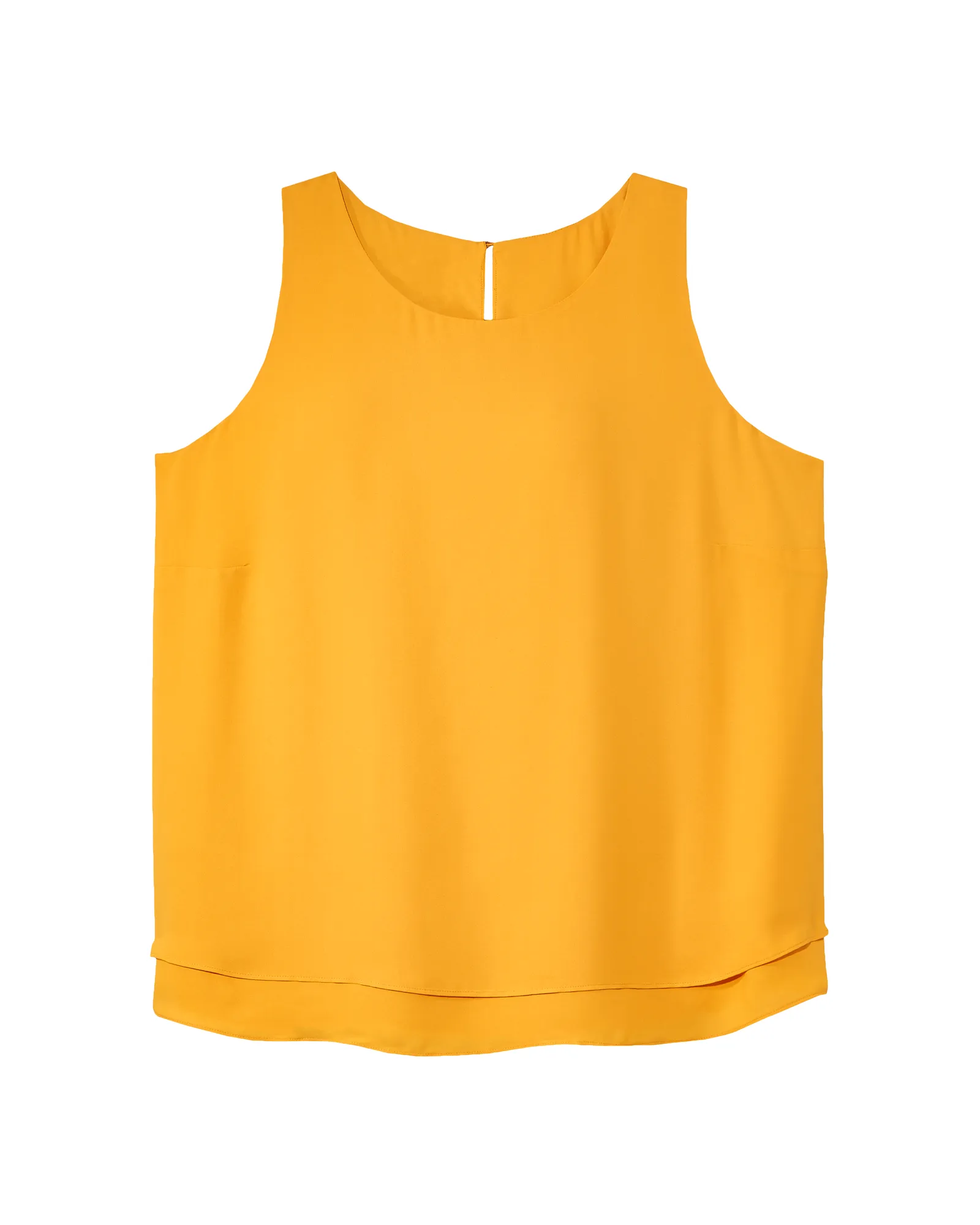 Jamie Double Layer Sleeveless Blouse | Yellow