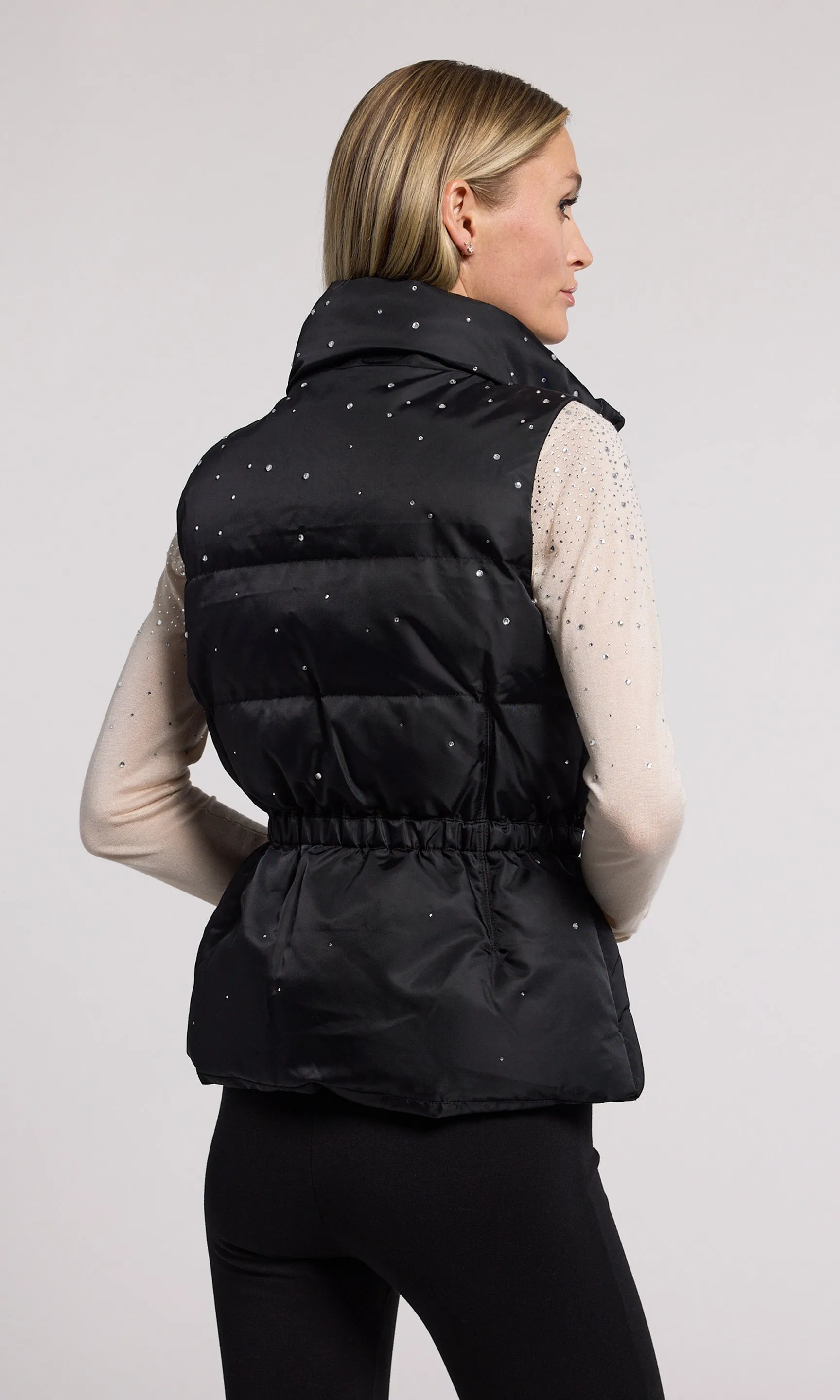 Jenia Crystal Puffer Vest