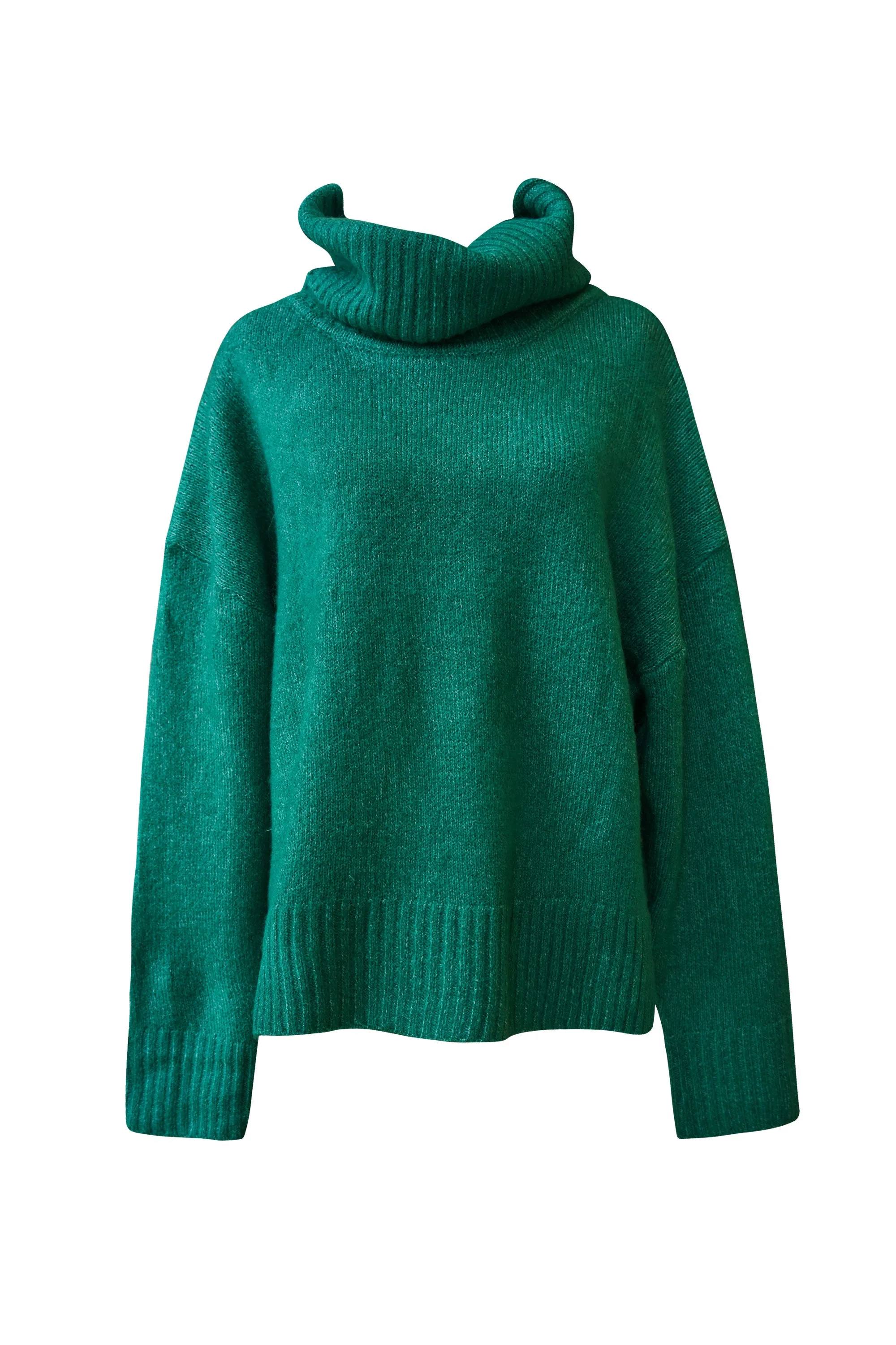 Julianne Hunter Green Turtleneck Sweater