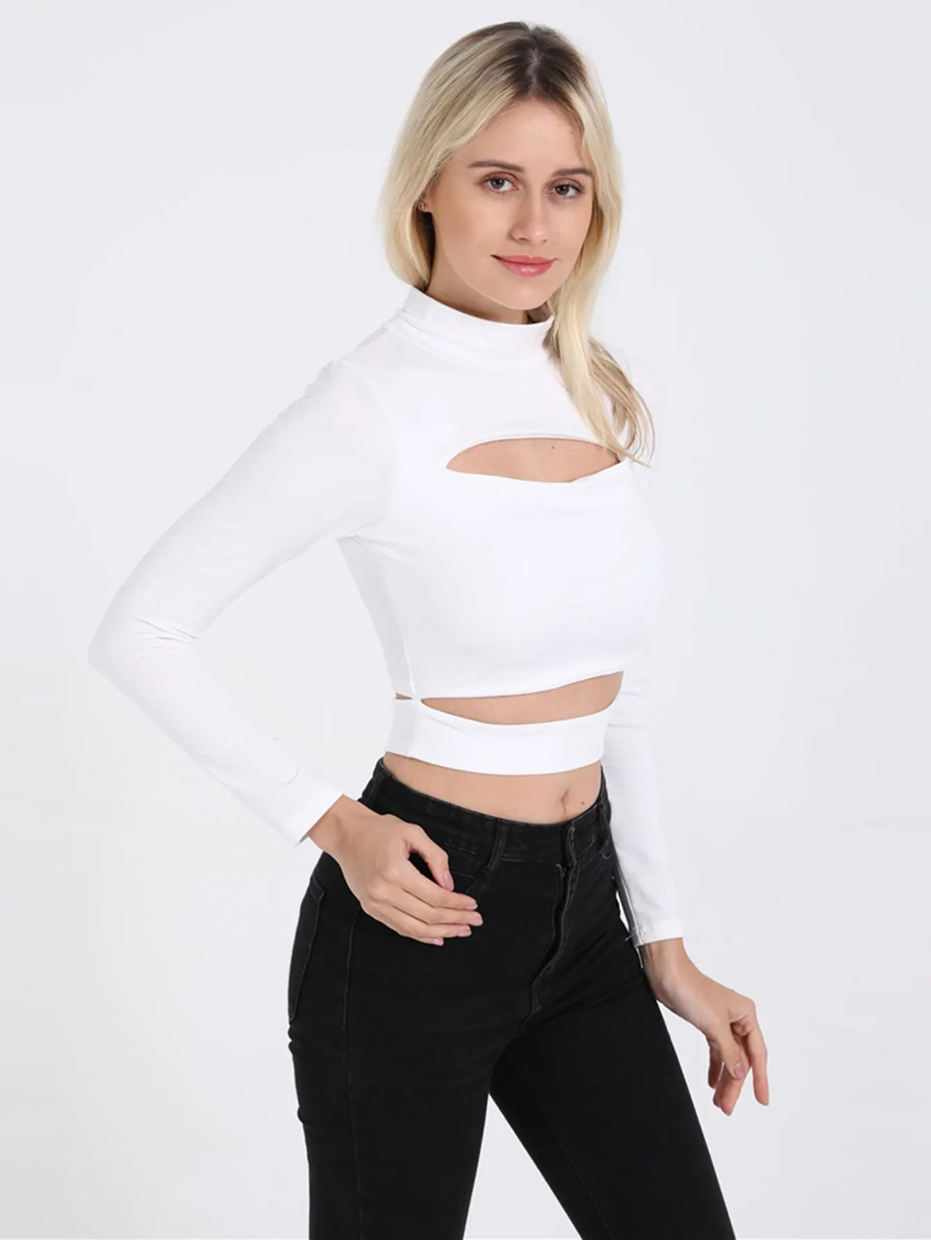 KittenAlarm - Cut Out Crop Tee