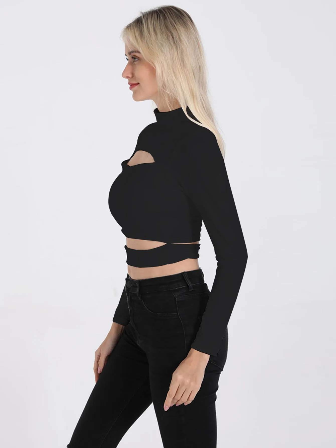 KittenAlarm - Cut Out Crop Tee