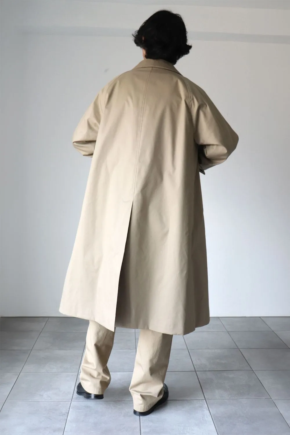 LENO BAL COLLAR COAT - BEIGE