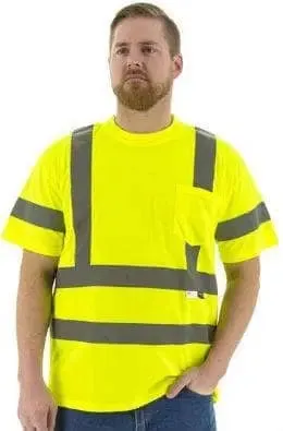 MAJESTIC - High Vis Yellow Short Sleeve Class 3 w/ Pocket