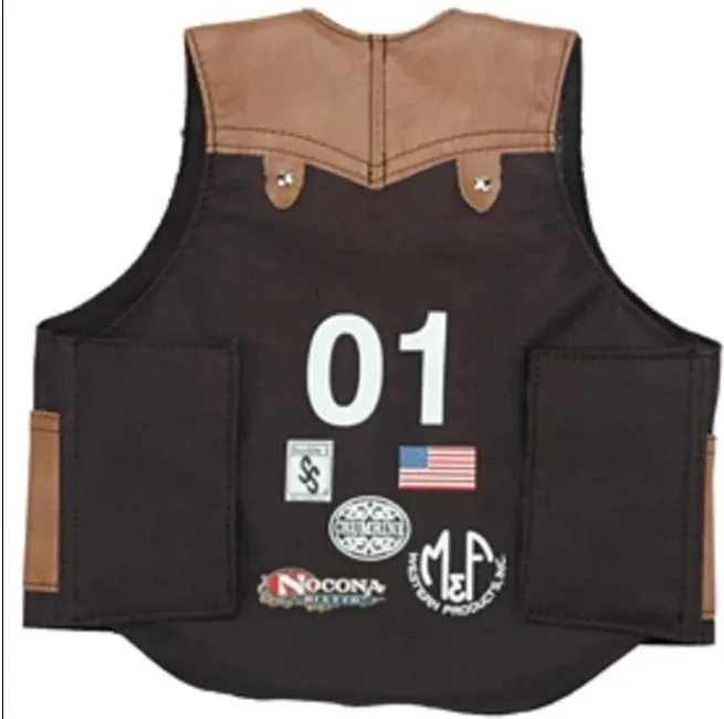 M&F Children's Western Black & Brown Vest