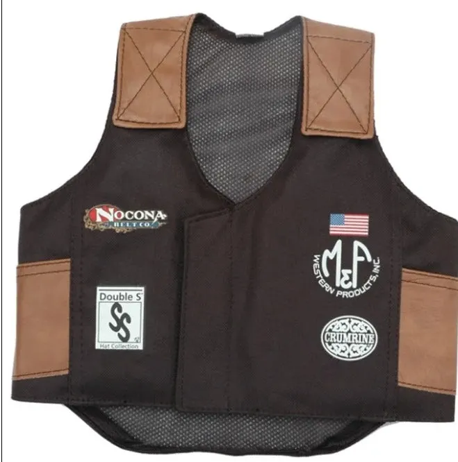 M&F Children's Western Black & Brown Vest