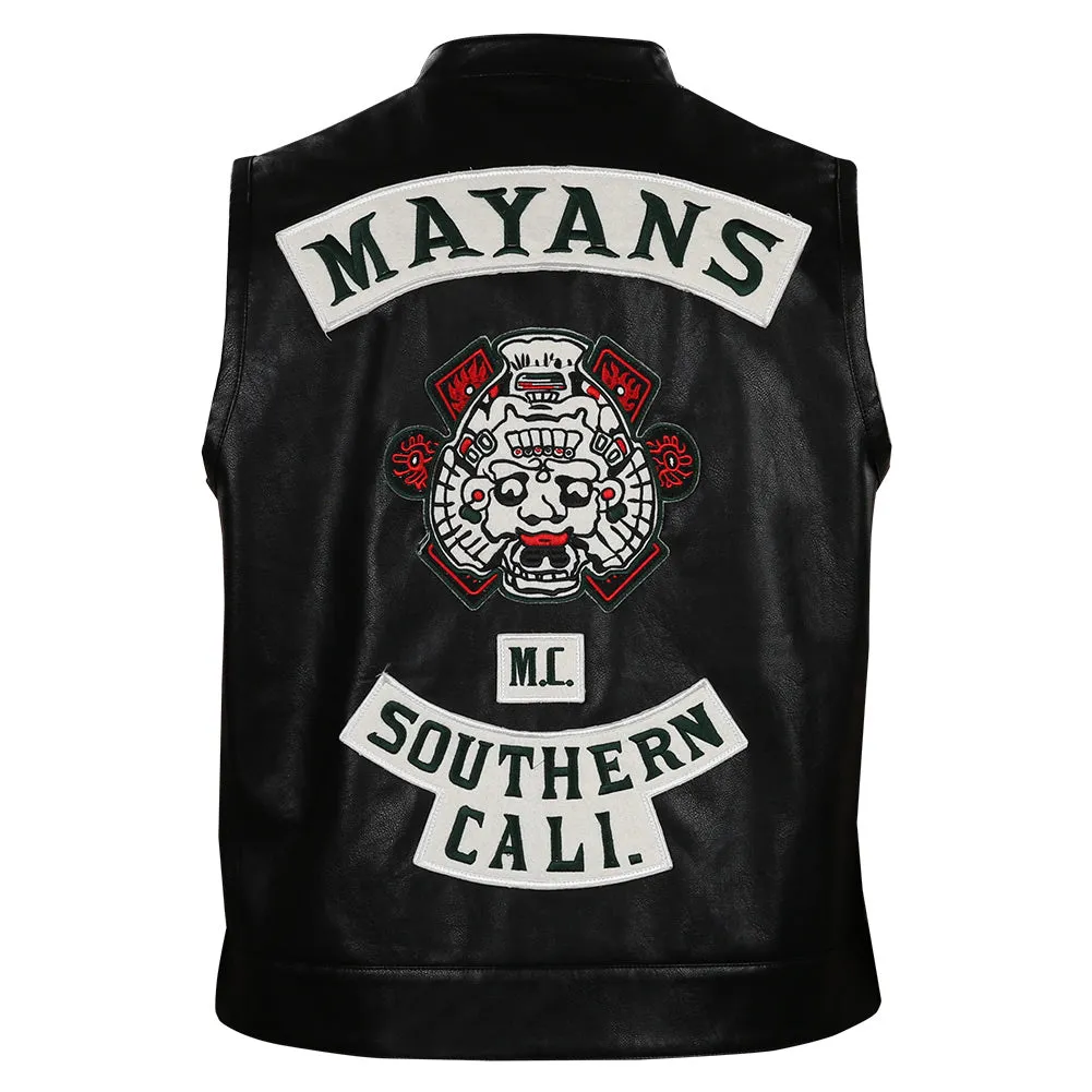 Mayans M.C. Season 3- Ezekiel Reyes Vest Halloween Carnival Suit Cosplay Costume