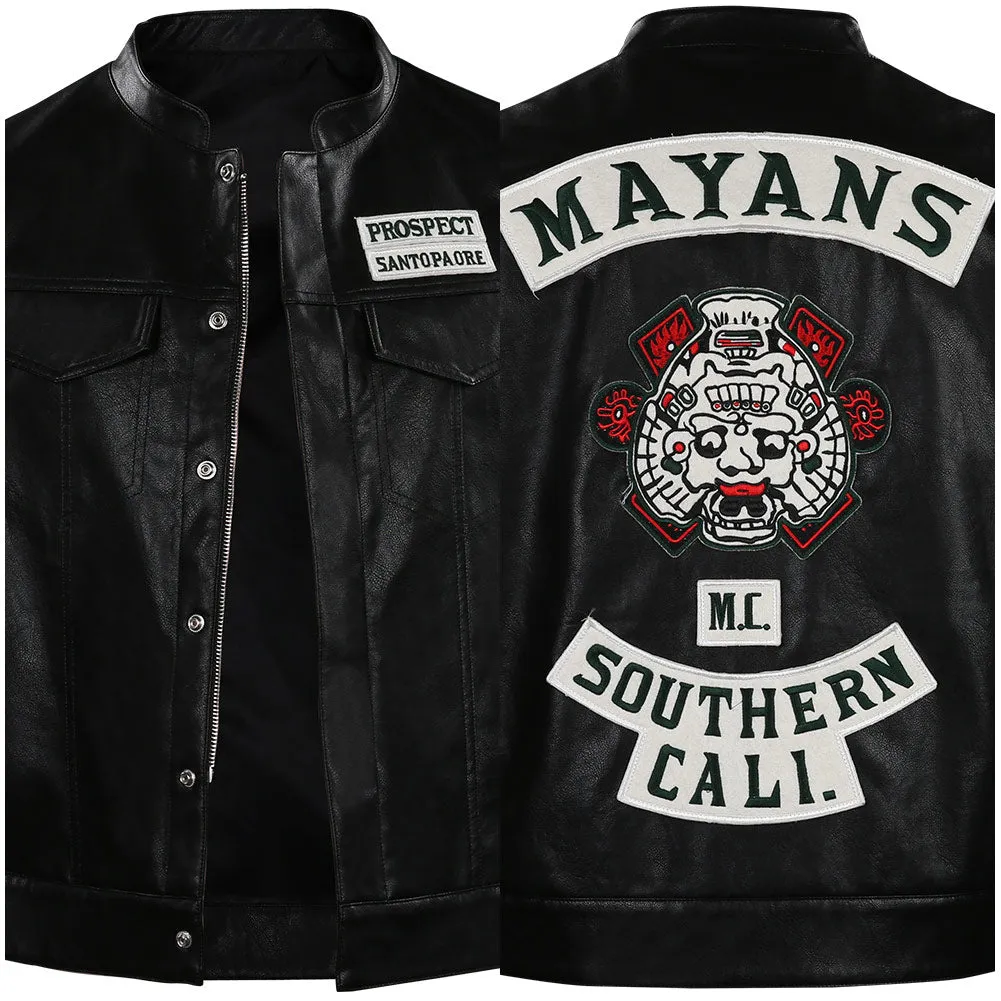 Mayans M.C. Season 3- Ezekiel Reyes Vest Halloween Carnival Suit Cosplay Costume