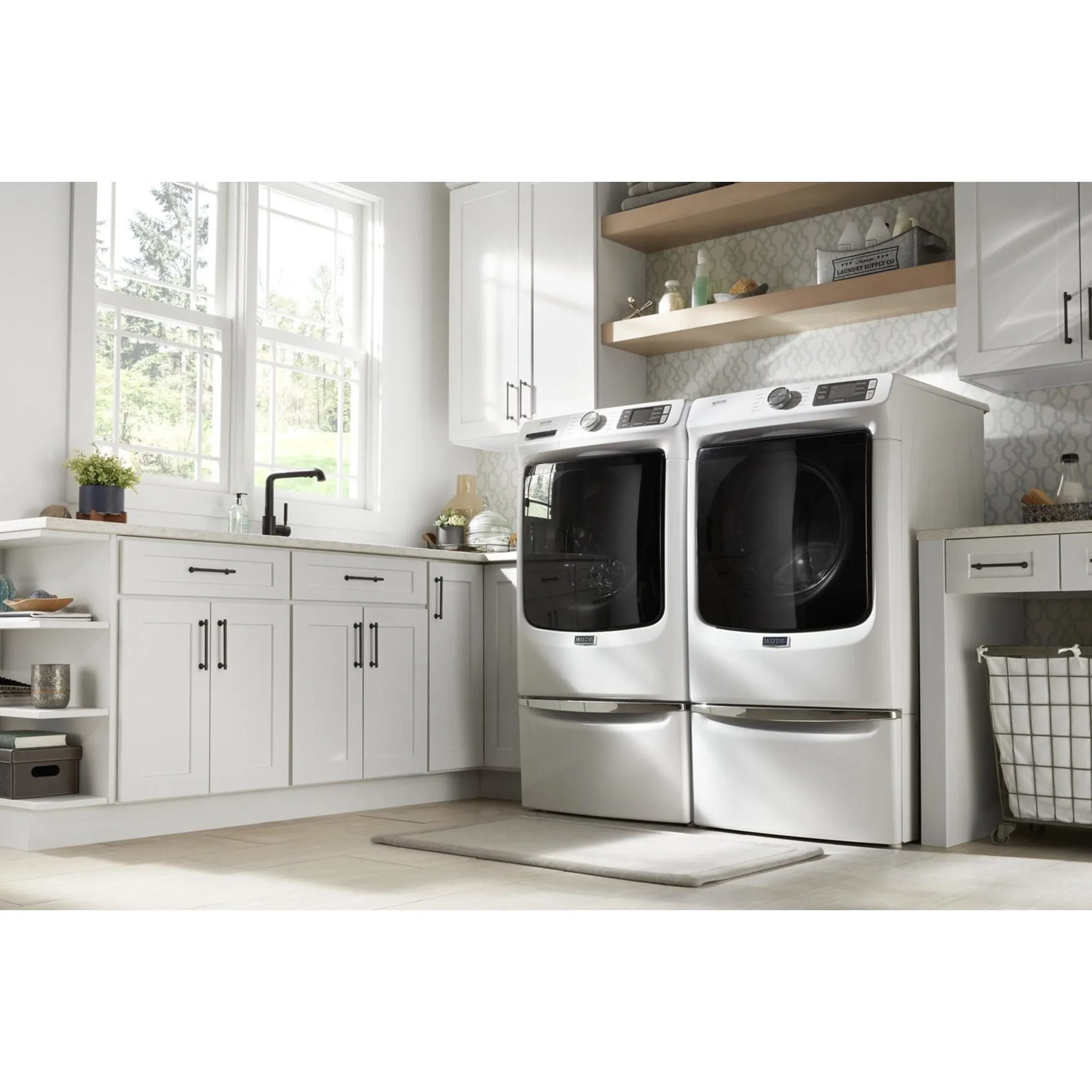 Maytag Front Load Electric Dryer with Extra Power and Quick Dry cycle - 7.3 cu. ft. (YMED5630HW)