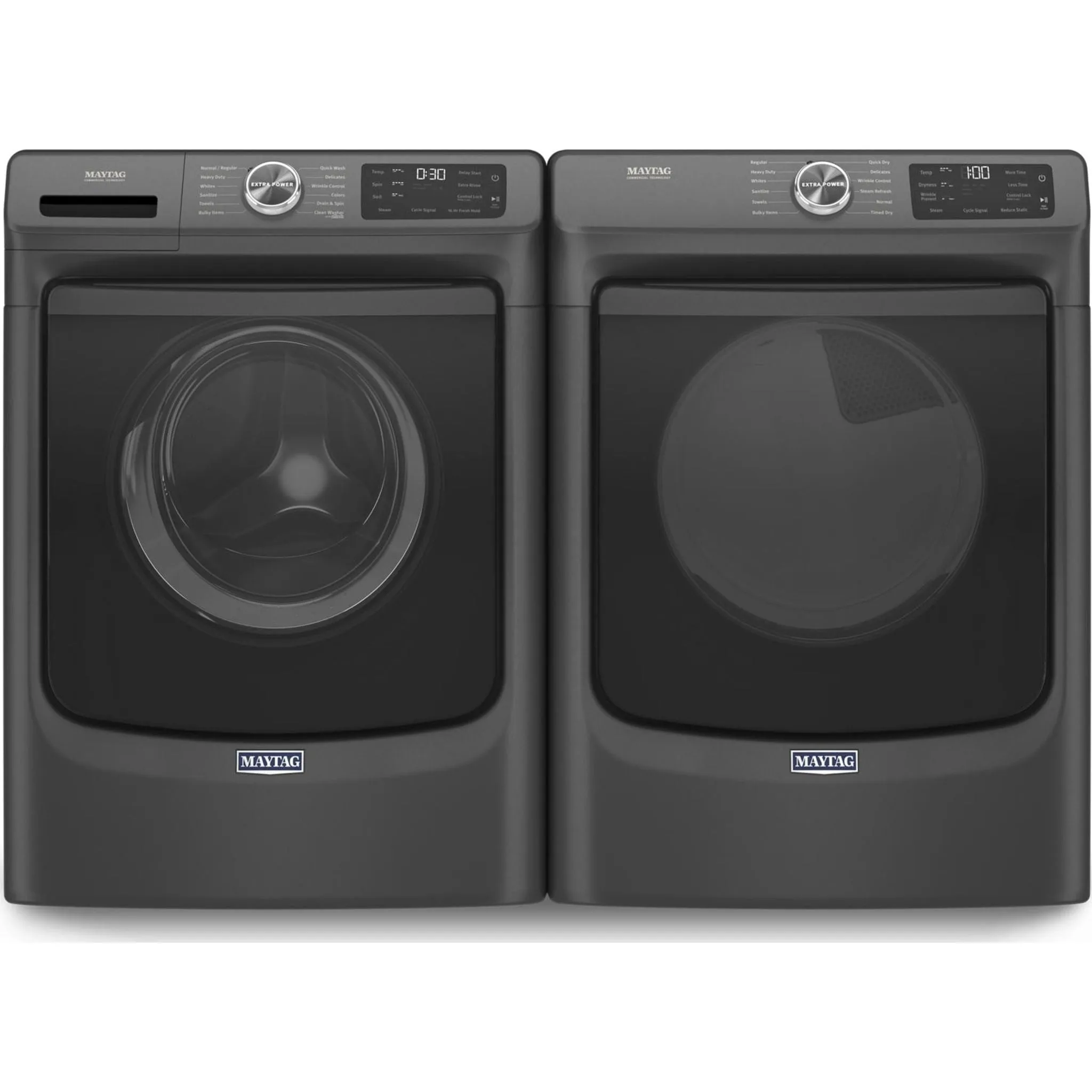 Maytag Front Load Electric Dryer with Extra Power and Quick Dry Cycle - 7.3 cu. ft. (YMED6630MBK)