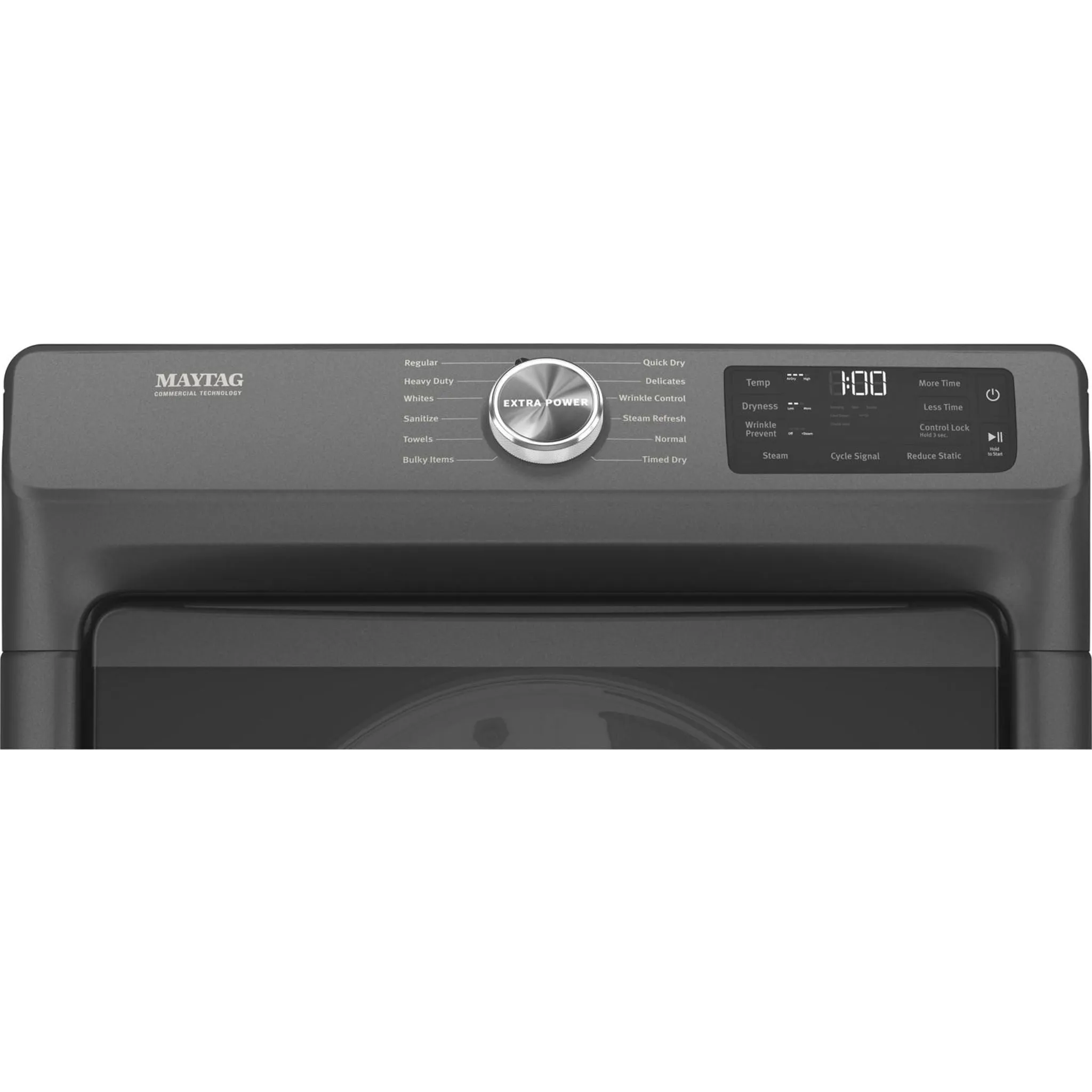 Maytag Front Load Electric Dryer with Extra Power and Quick Dry Cycle - 7.3 cu. ft. (YMED6630MBK)