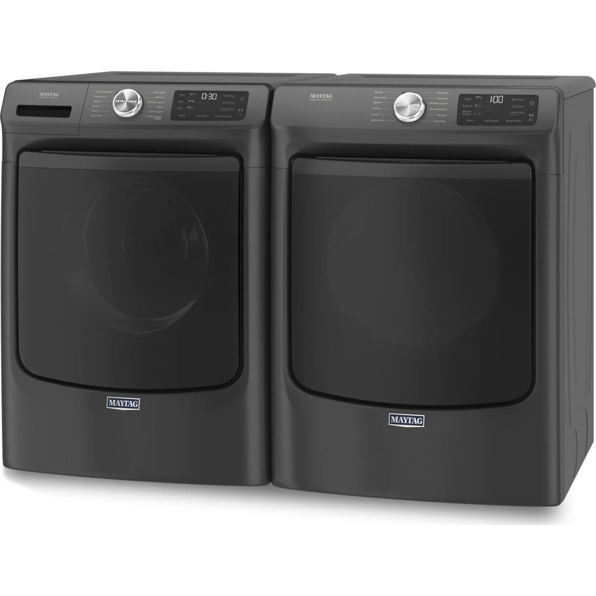 Maytag Front Load Electric Dryer with Extra Power and Quick Dry Cycle - 7.3 cu. ft. (YMED6630MBK)