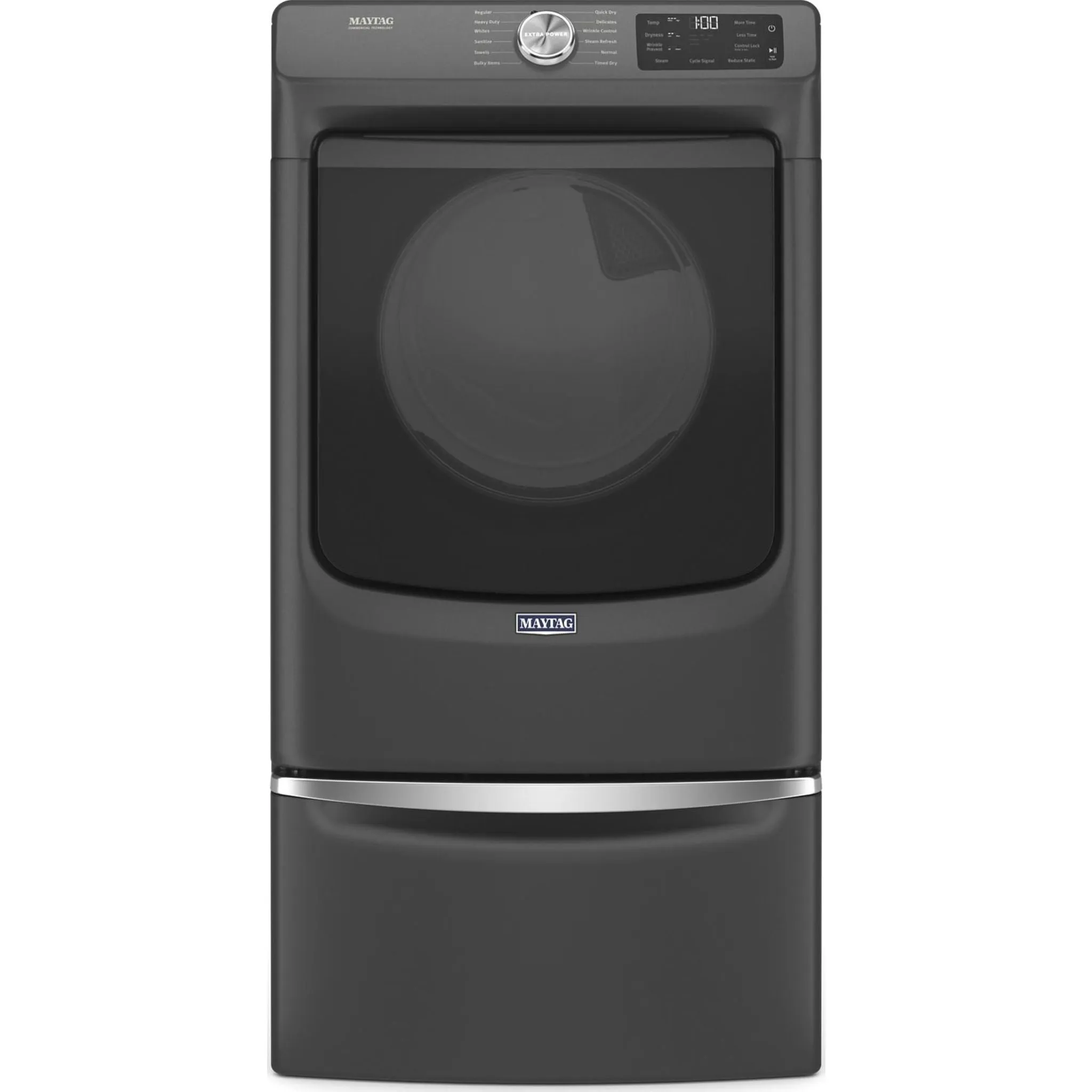 Maytag Front Load Electric Dryer with Extra Power and Quick Dry Cycle - 7.3 cu. ft. (YMED6630MBK)