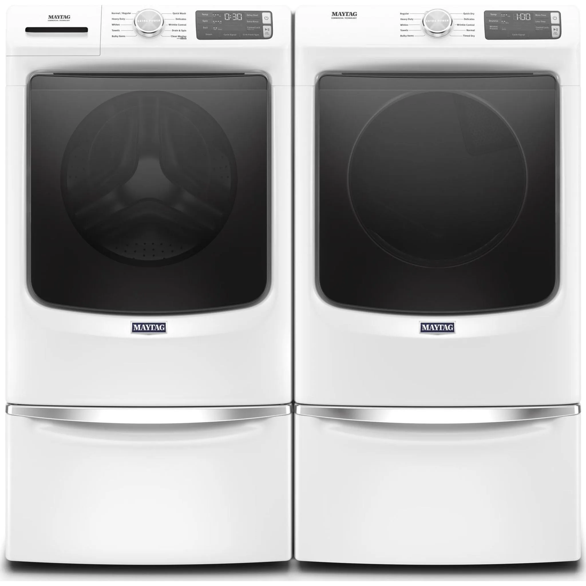 Maytag Front Load Gas Dryer with Extra Power and Quick Dry cycle - 7.3 cu. ft. (MGD5630HW)