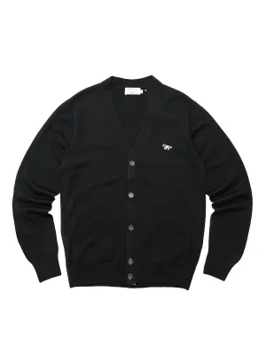 M_CLASSIC CARDIGAN TRICOLOR FOX PATCH_BLACK