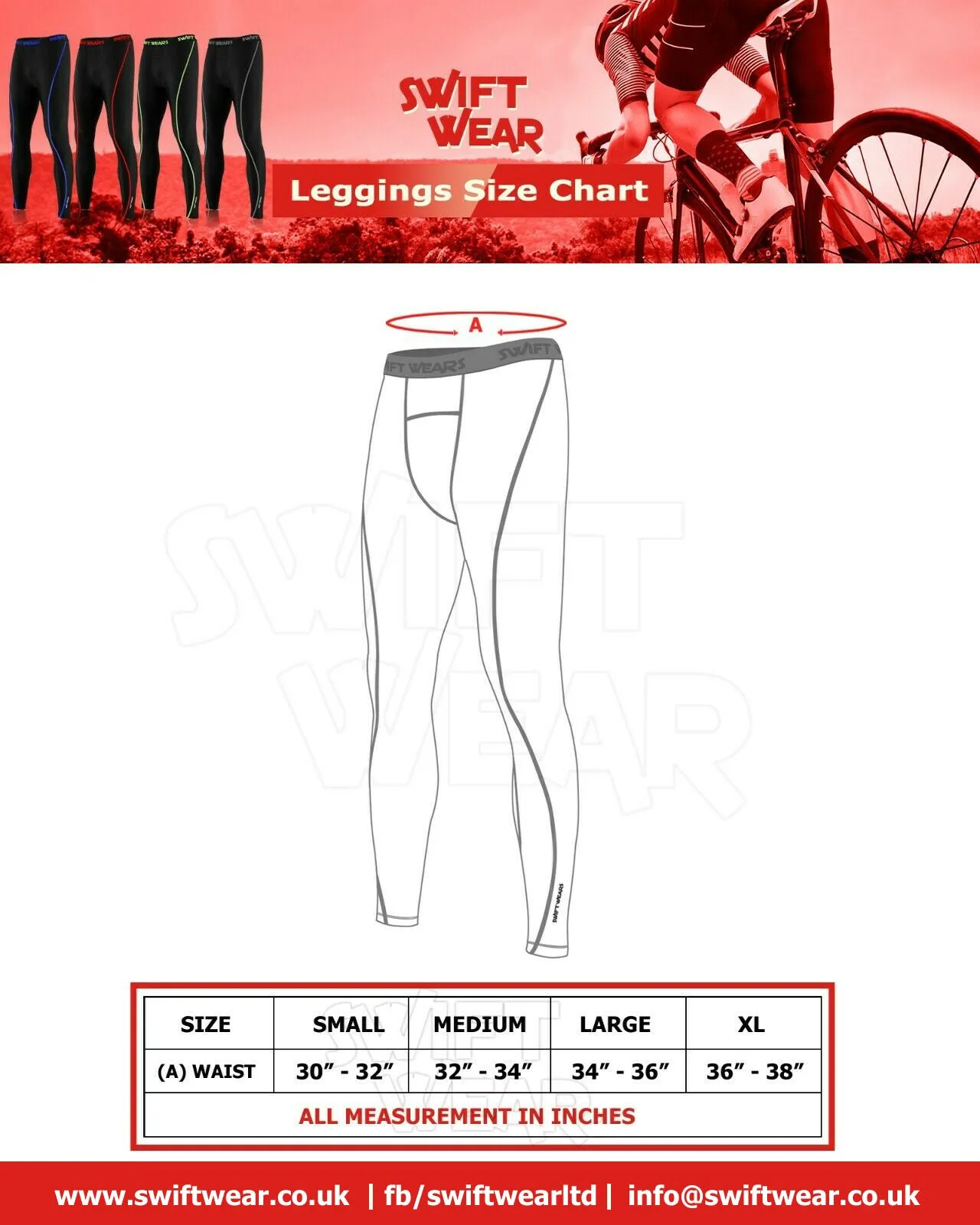 Men's Boys Compression Tights Trouser