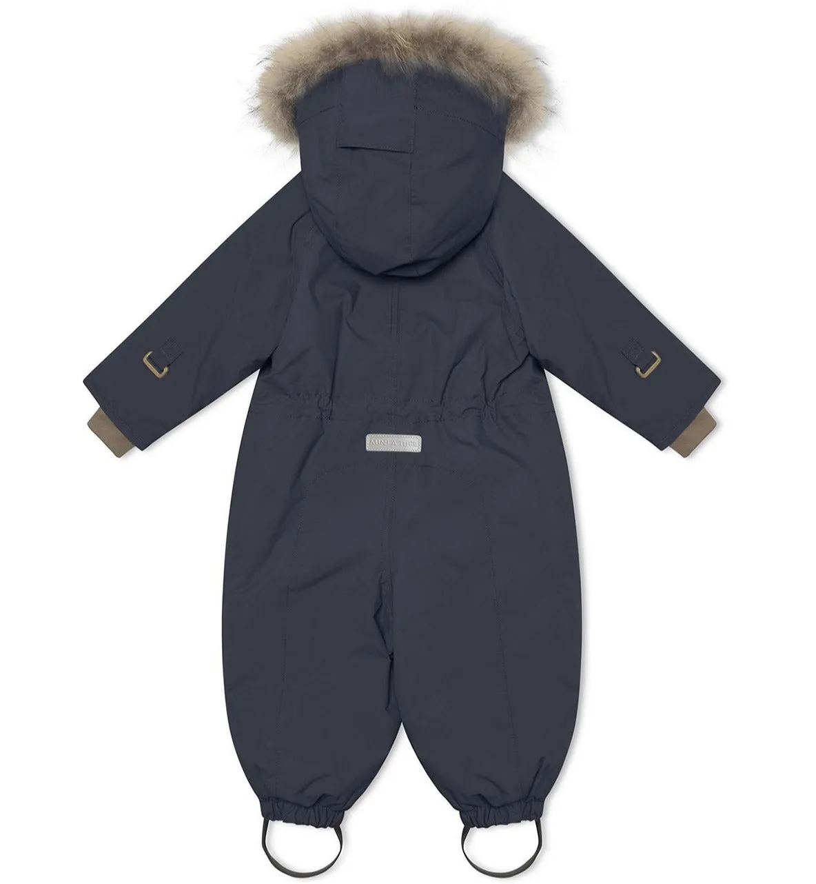 MINI A TURE Kids WISTI Winter Snowsuit w/ Fur Hat in Blue Night