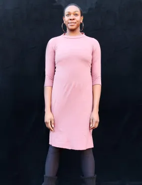 Mock Simplicity Below Knee Dress