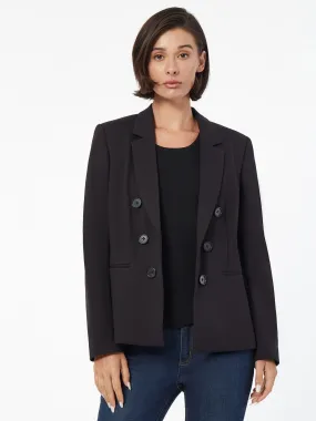 Modern Compression Faux Double Breasted Jacket