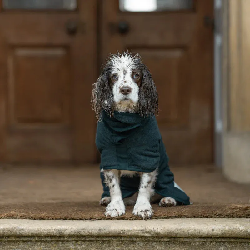 NEW Ruff and Tumble Dog Drying Coat - Forest Green