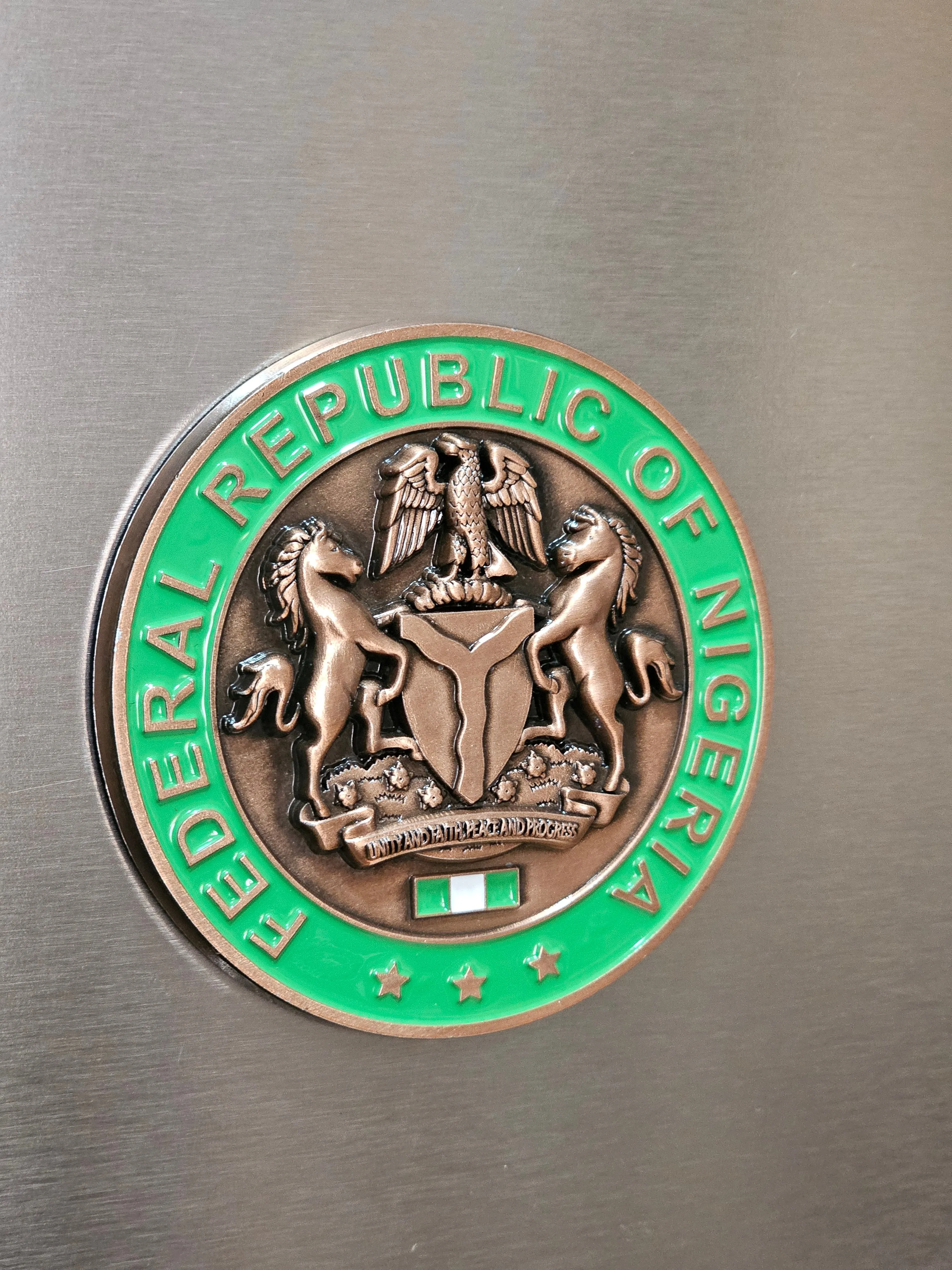 Nigerian Coat of Arm Fridge Magnets