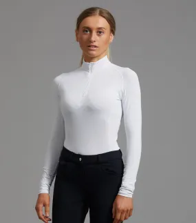 Ombretta Ladies Technical Riding Top White