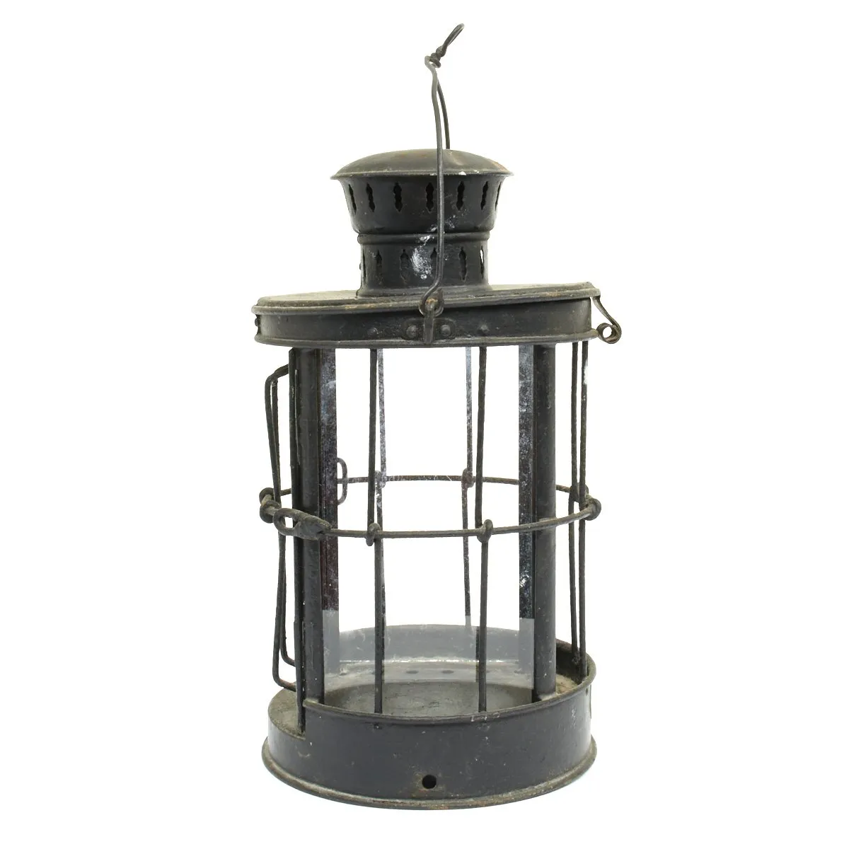 Original British WWI Trench Lantern by Albion Lamp Co of Birmingham - Dated 1916