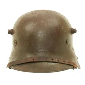 Original German WWI M16 WWII Transitional Helmet with Original Liner - ET66