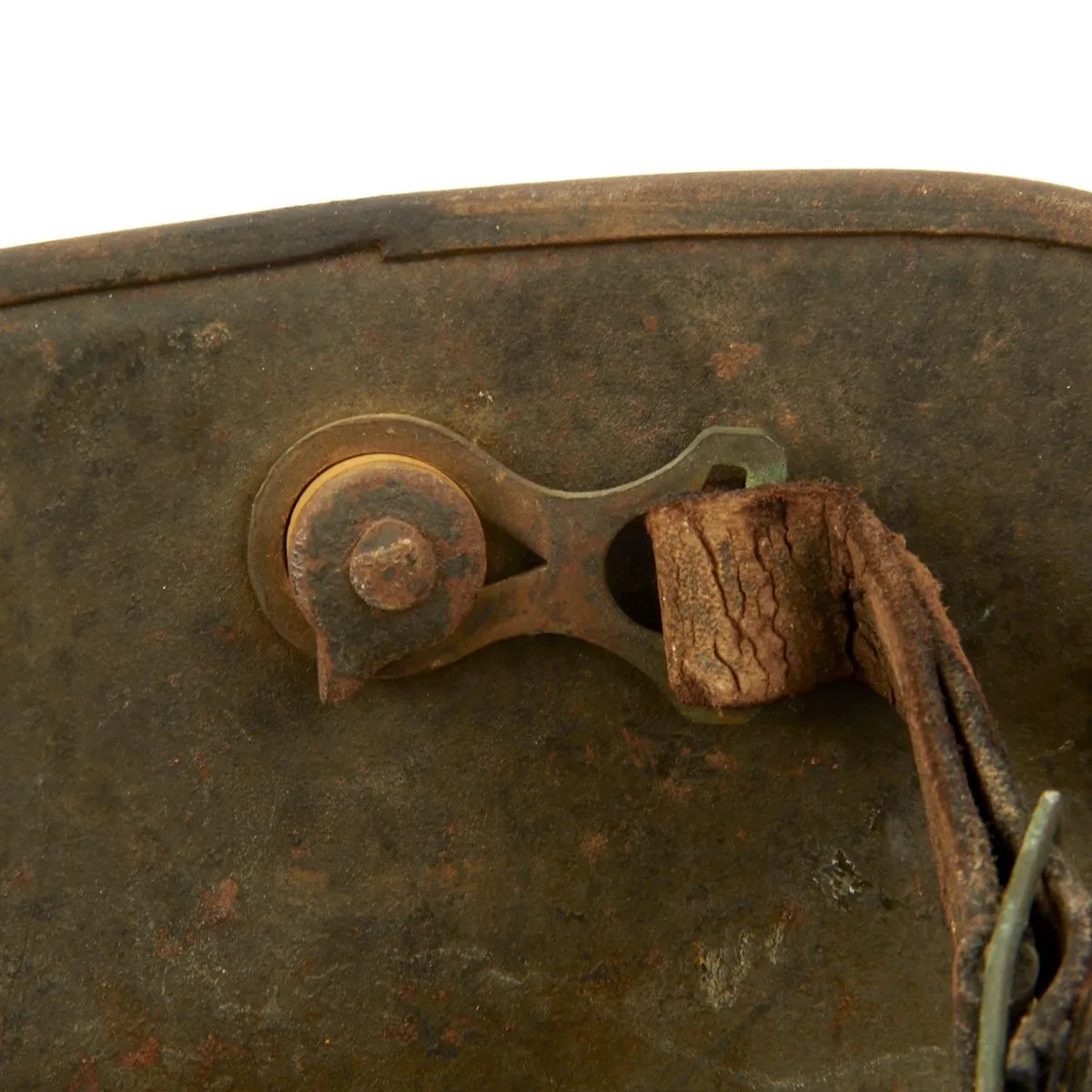 Original German WWI M17 Stahlhelm Helmet with Camouflage Paint