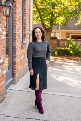 Pencil Skirt with Slit