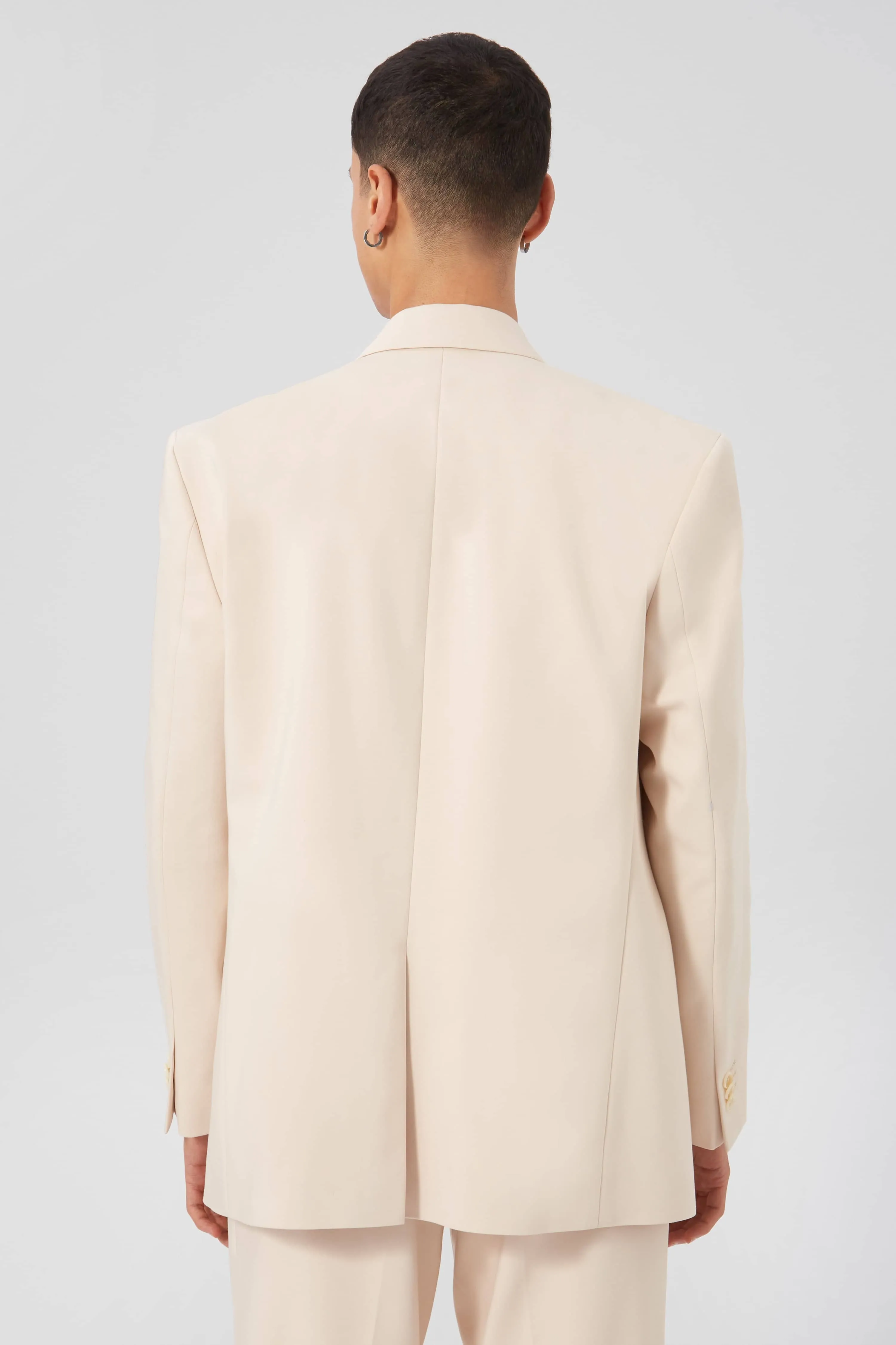 Pierre Oversized Beige Cotton Jacket - ARCHIVE