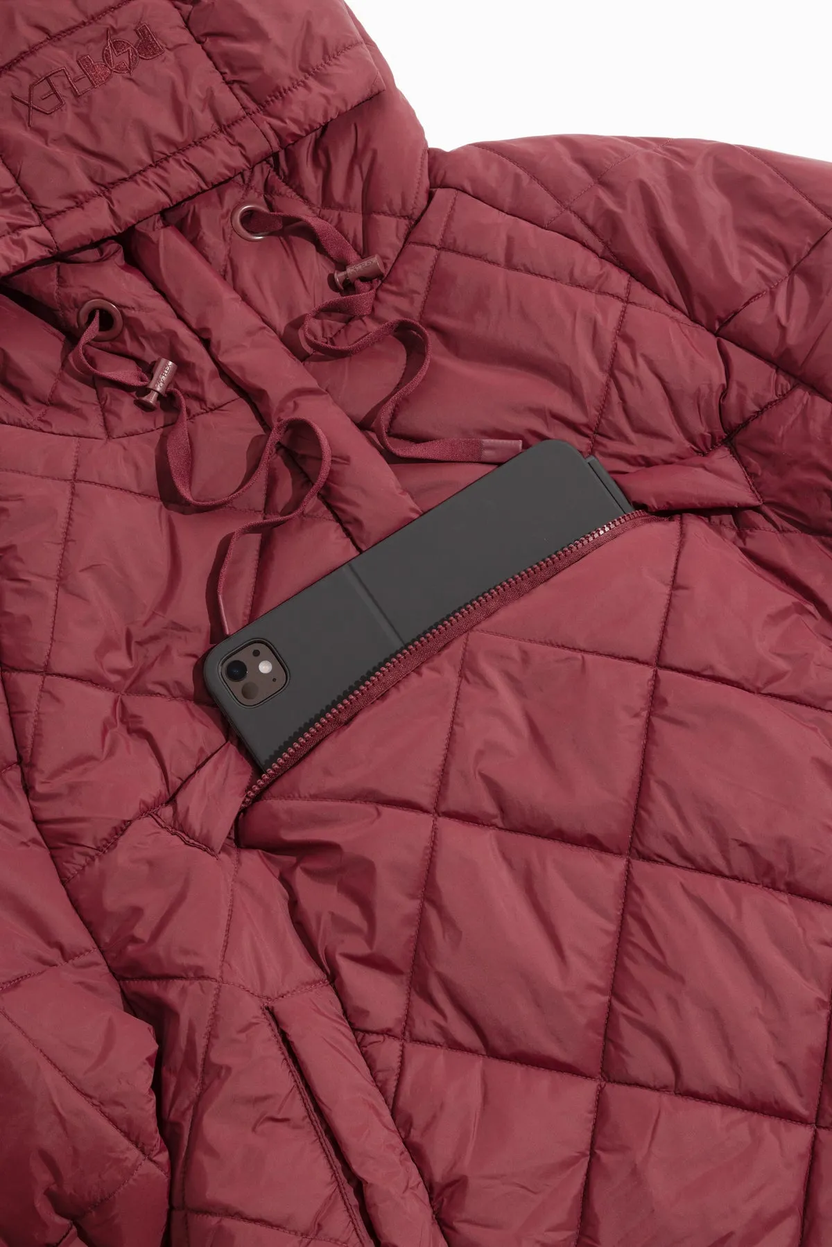 Pillow Packable Puffer Jacket - Crimson