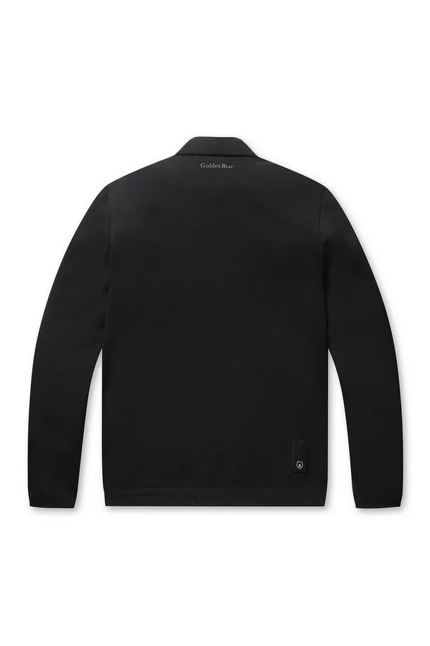 Pique Half-Zip Turtleneck