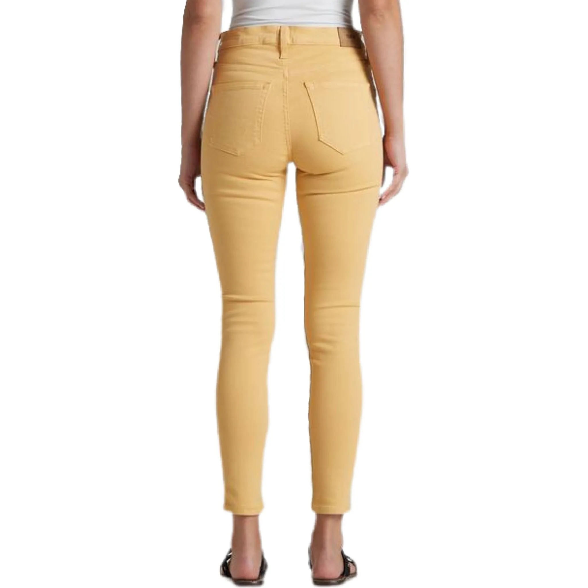 Pixie Crop Mid Rise Skinny - Mellow Yellow.