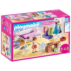 Playmobil Bedroom with Sewing Corner